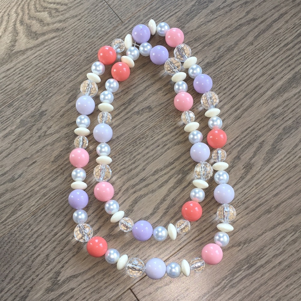 Vintage Beaded Necklace 24”